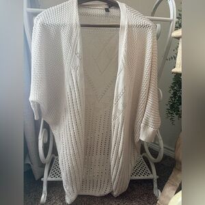 Full Tilt Cream Open-Knit Cardigan